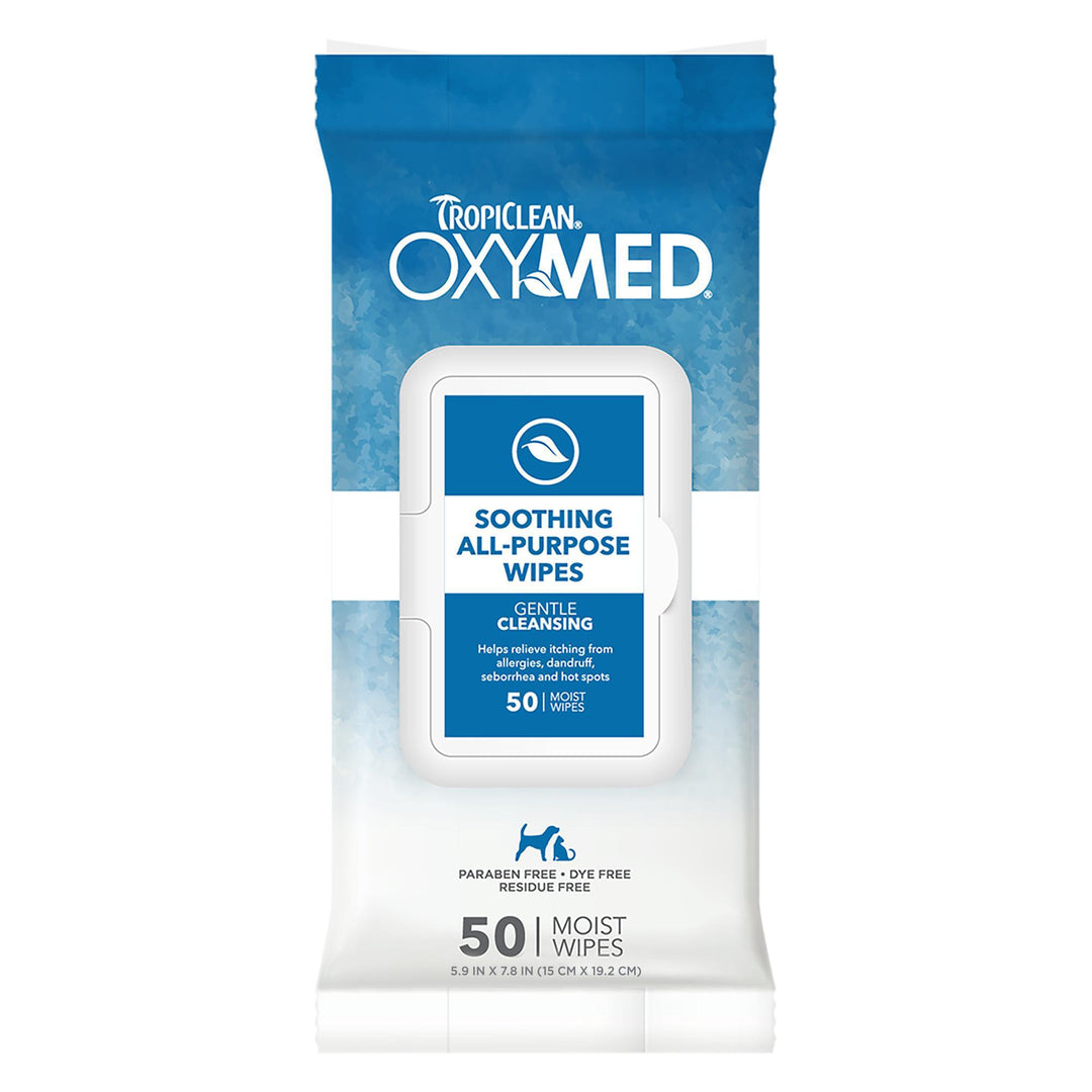 TC OXYMED SOOTHING ALL PURPOSE PET WIPES 50CT