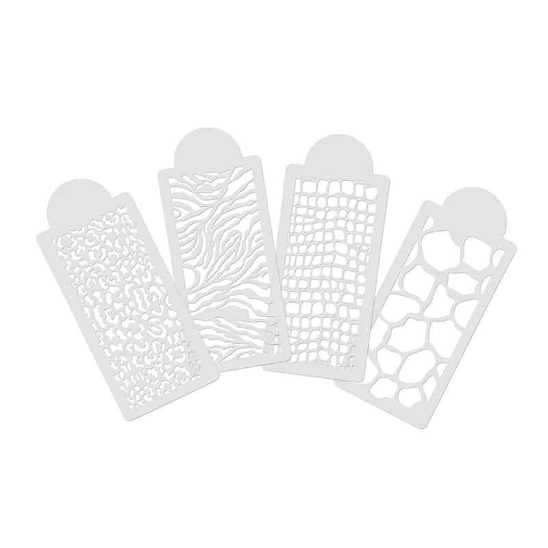 OPAWZ ANIMAL PRINTS TATTOO STENCIL SET (4pcs)