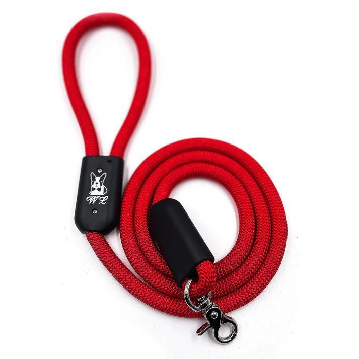 WL CLIMBING ROPE LEASH RED 5FT