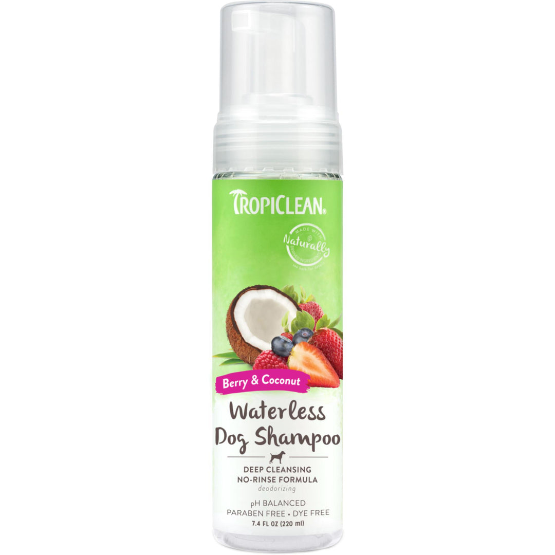 TC BERRY & COCONUT DEEP CLEANSING WATERLESS SHAMPOO FOR DOGS 7.4 OZ