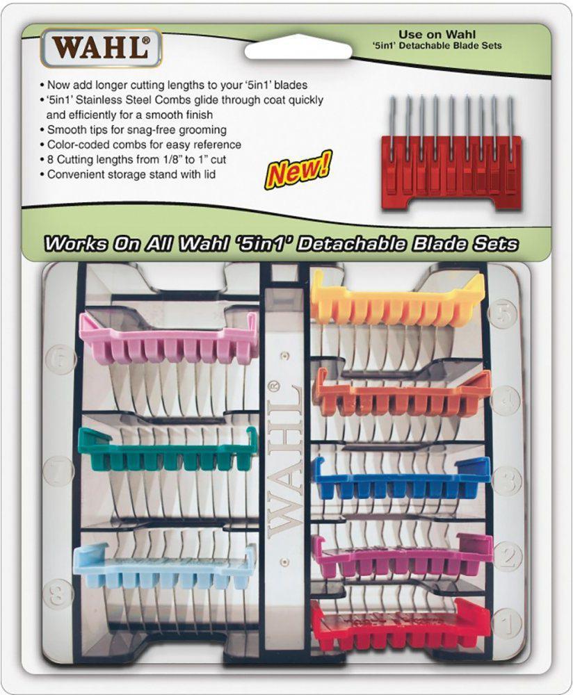 WAHL 5 IN 1 STAINLESS STEEL COMB SET (8)