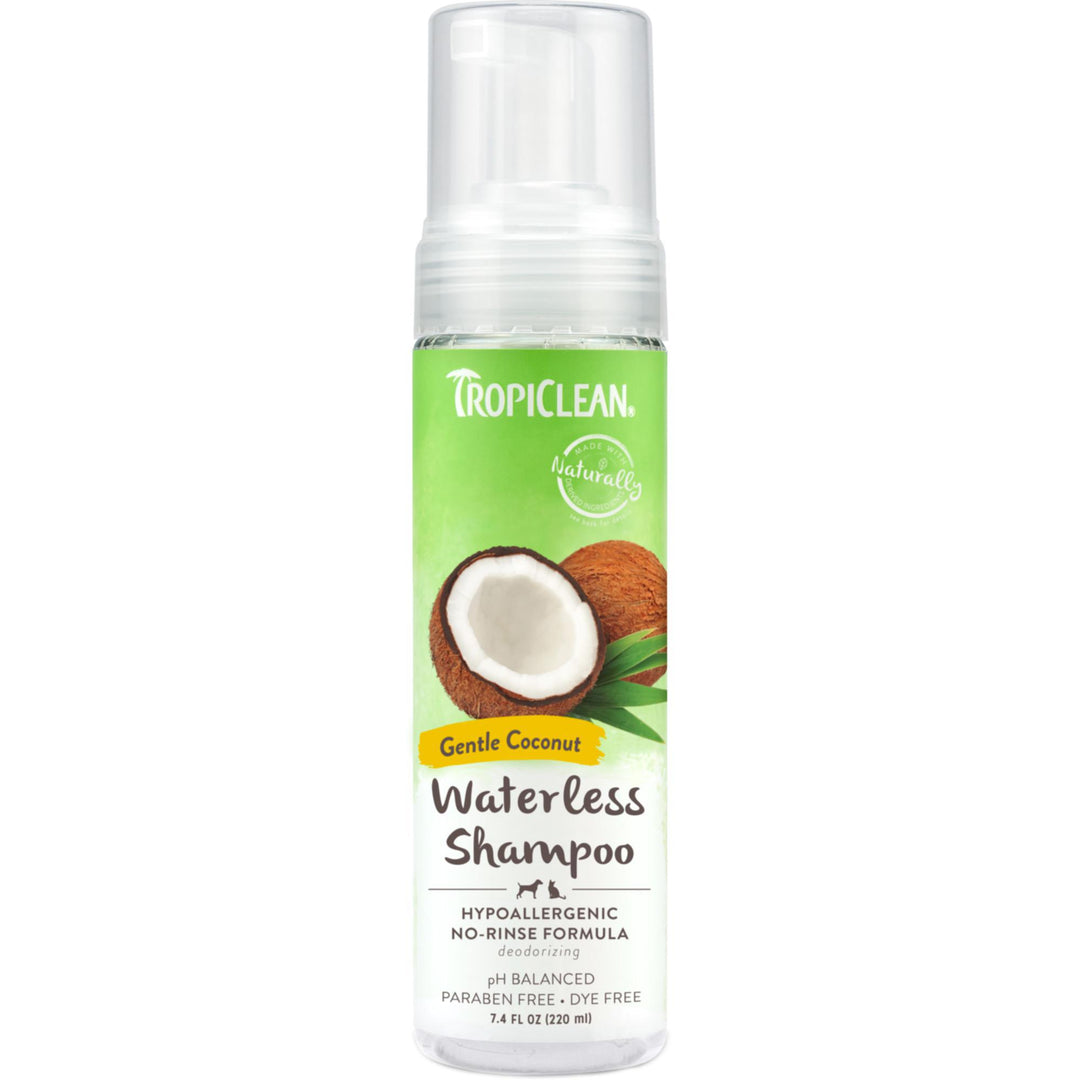 TC GENTLE COCONUT HYPOALLERGENIC WATERLESS SHAMPOO FOR PETS 7.4 OZ