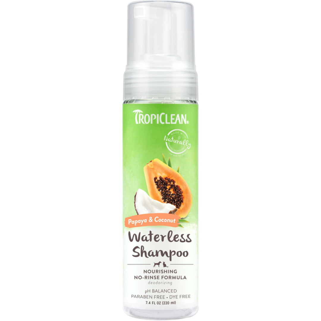 TC PAPAYA & COCONUT WATERLESS SHAMPOO FOR PETS 7.4 OZ
