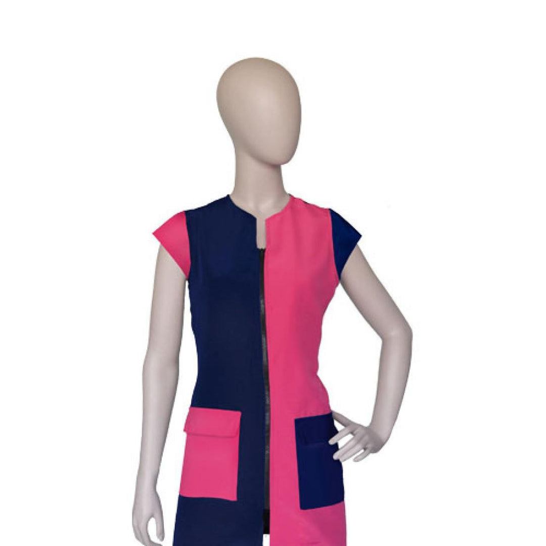 ARTERO WORKSHIRT NATALIE BLUE/FUCSIA