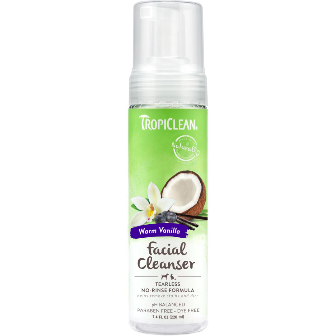 TC WARM VANILLA WATERLESS FACIAL CLEANSER FOR PETS 7.4 OZ