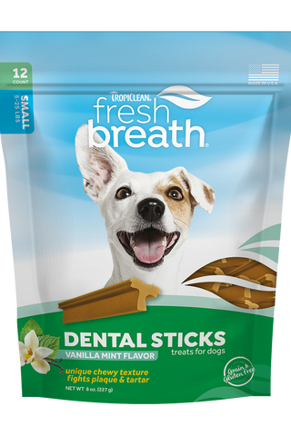 TropiClean Fresh Breath Dental Sticks – Small
