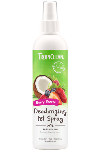 TropiClean Berry Breeze Deodorizing Pet Spray 8oz