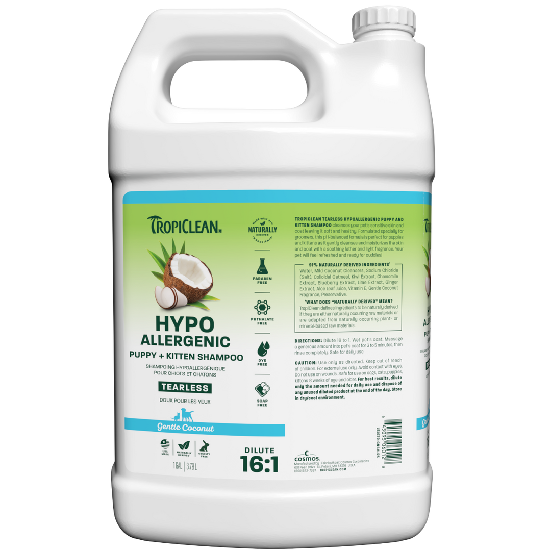TC GENTLE COCONUT HYPOALLERGENIC SHAMPOO FOR PUPPIES & KITTENS