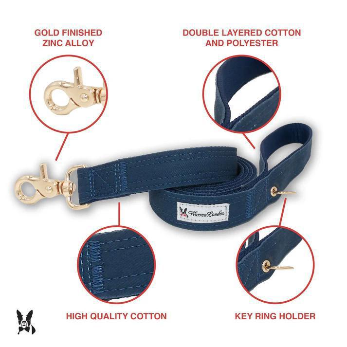 WL FABRIC LEASH BLUE 5FT