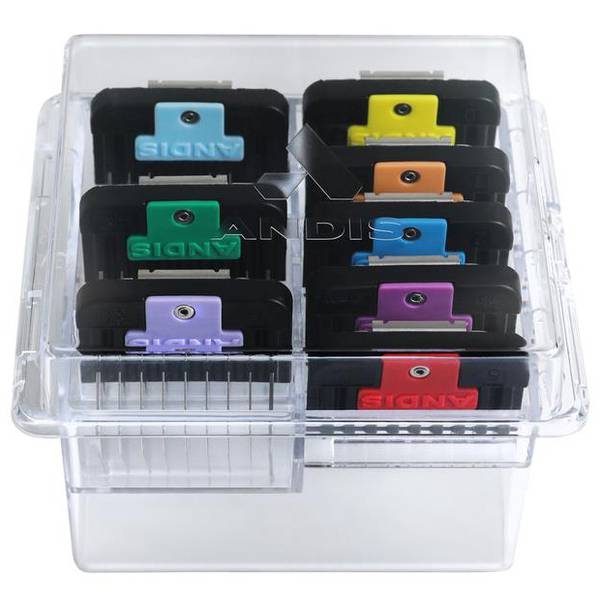 ANDIS STAINLESS STEEL COMBS (8)
