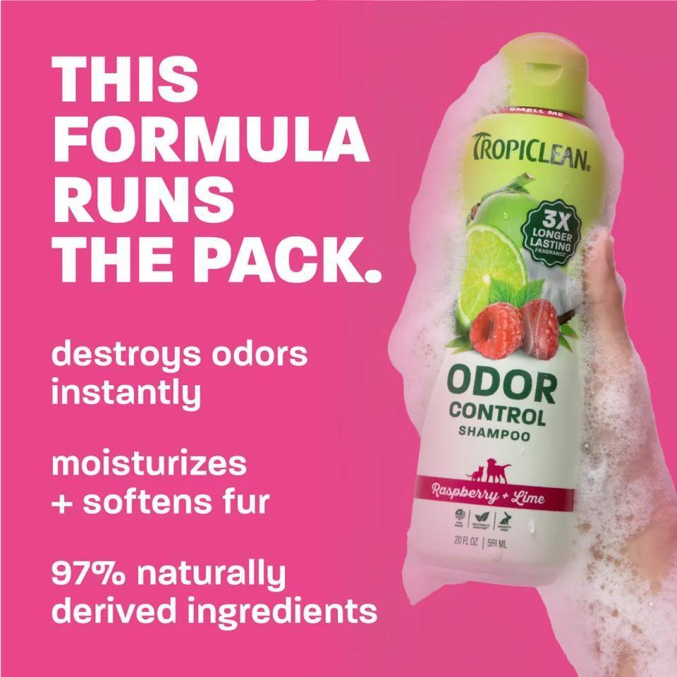 TC RASPBERRY + LIME ODOR CONTROL PET SHAMPOO 20oz