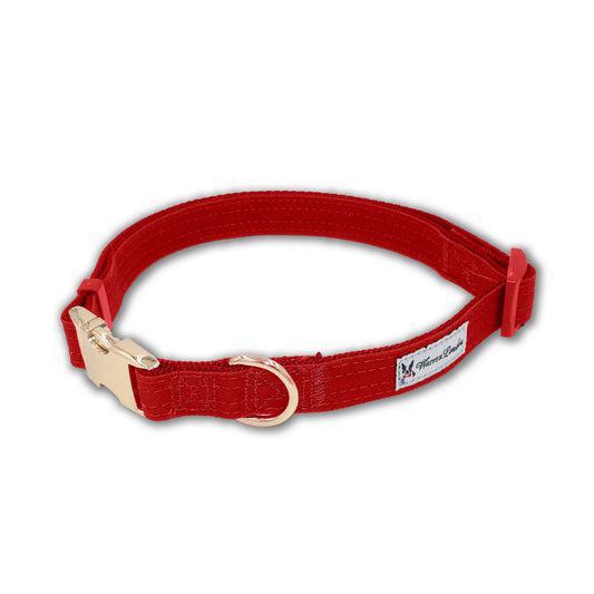 WL FABRIC DOG COLLAR RED