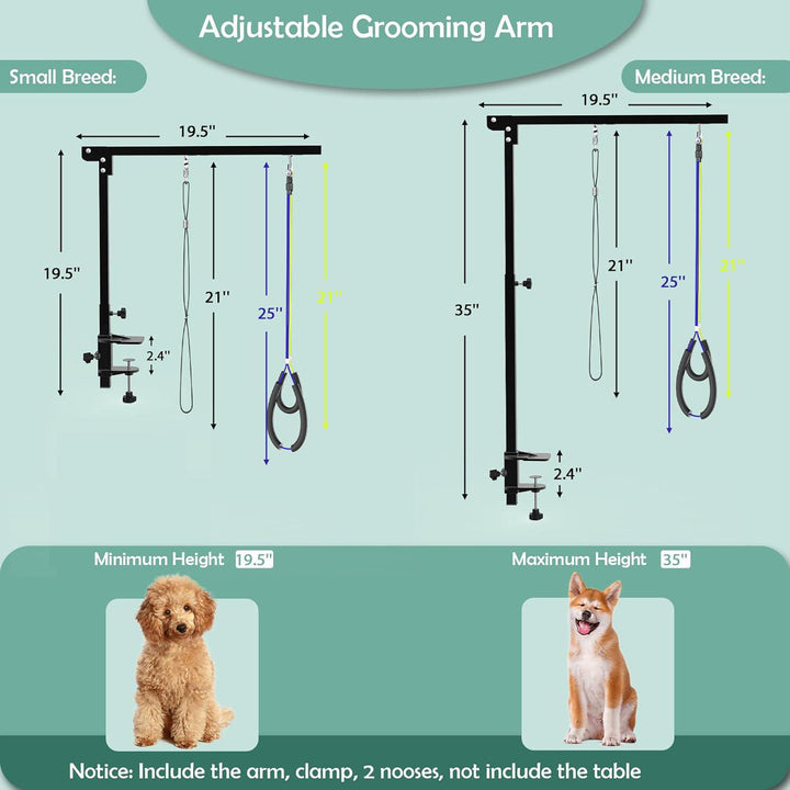 GHD 35"-39" DOG GROOMING ARM WITH CLAMP
