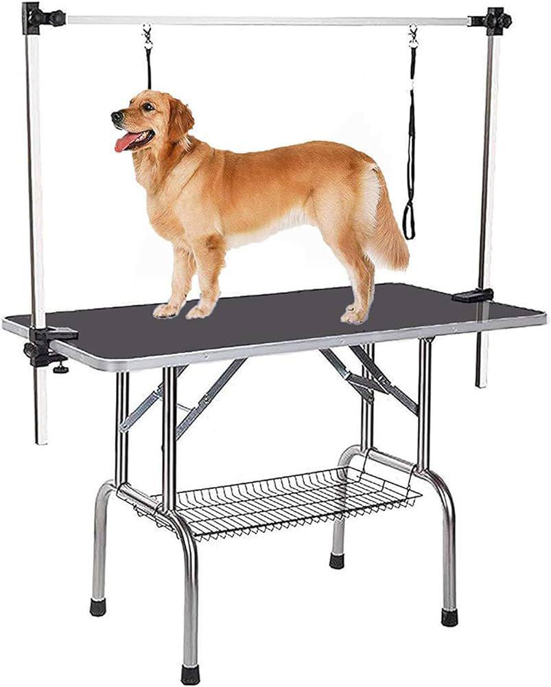 GHD 45"-46" GROOMING TABLE FORDABLE W/OVERHEAD/ TRAY