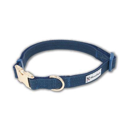 WL FABRIC DOG COLLAR BLUE