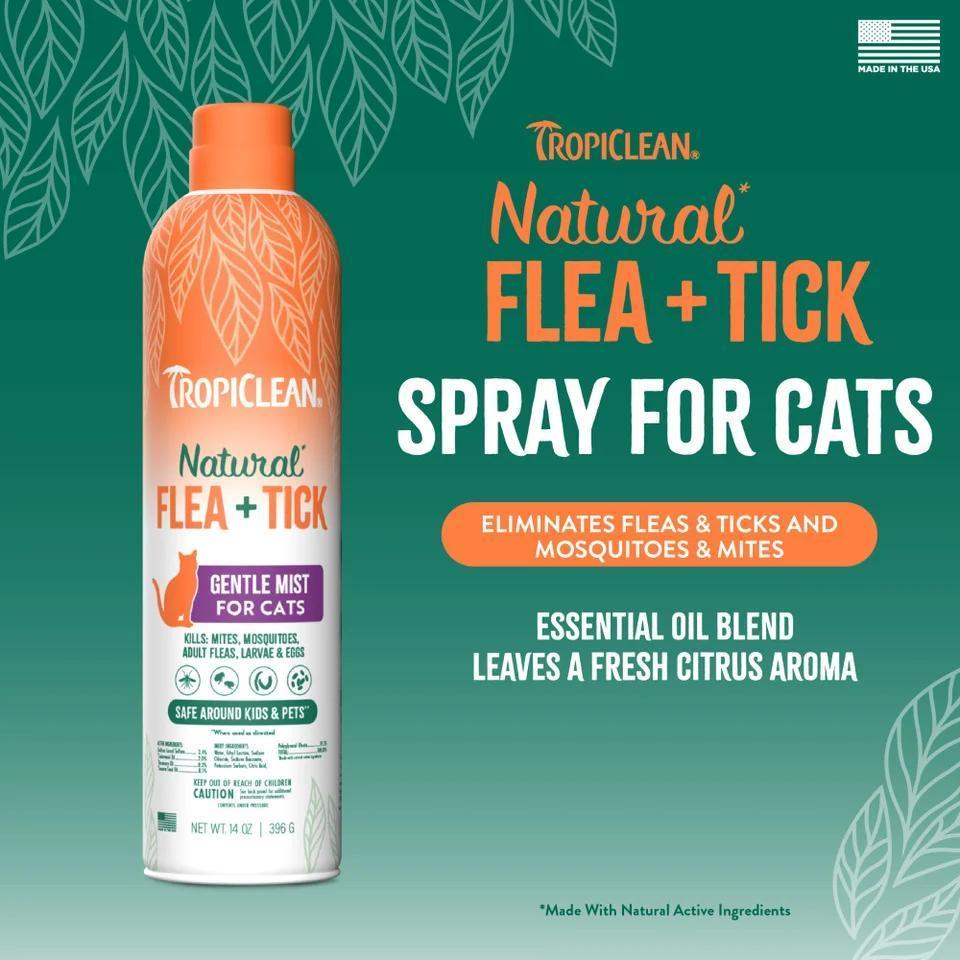 TC NATURAL FLEA + TICK CAT HOME EASY MIST SPRAY 14oz