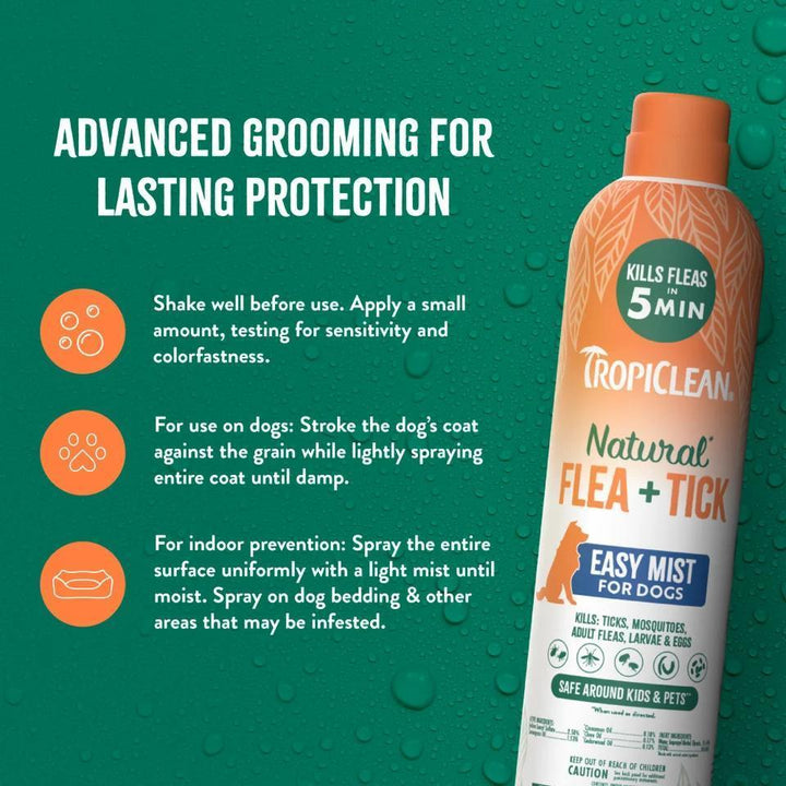 TC NATURAL FLEA + TICK DOG HOME EASY MIST SPRAY 14oz