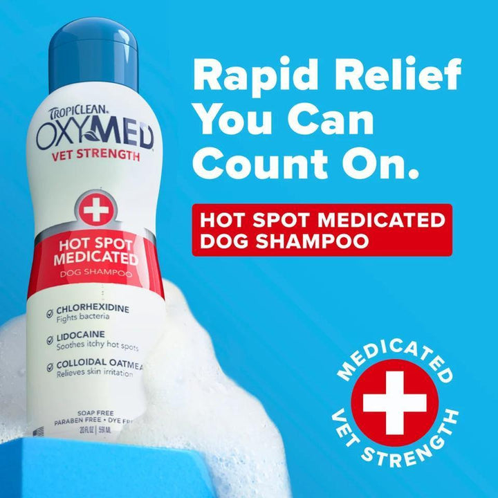 TC OXYMED VET STRENGHT HOT SPOT MEDICATED SHAMPOO 20oz